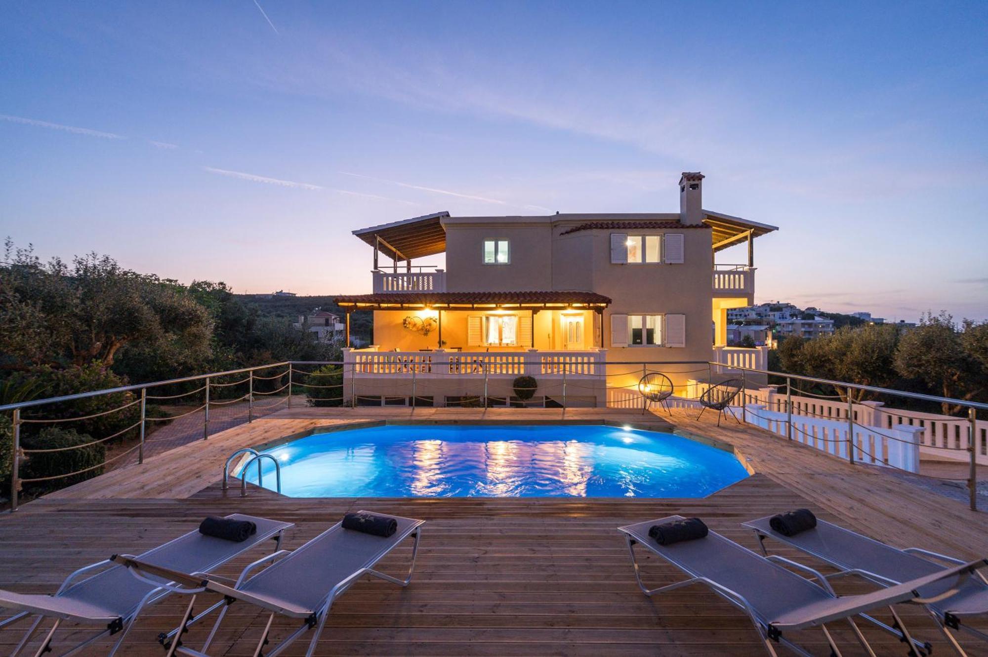 Casa De Philippe With Unique Seaview 2' From Beach Agia  Ngoại thất bức ảnh
